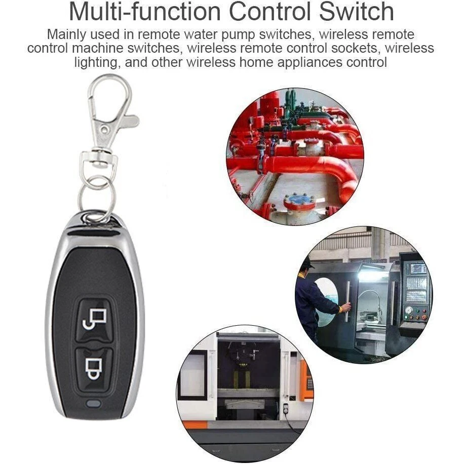 2Kanal Funkschalter Empfänger Modul 433Mhz AB Fernbedienung Für Motor Gate Neu - Bild 2 von 4