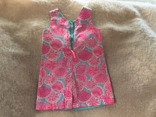 Tommy Bahama Girls 5/6 Pink Seashell Shift Sleeveless Dress Cotton NWOT Sundress - Picture 6 of 6