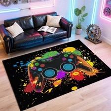 Gaming Rug for Room,3x5 ft Non-Slip Cool Gamer Carpet for Bedroom Livingroom ...