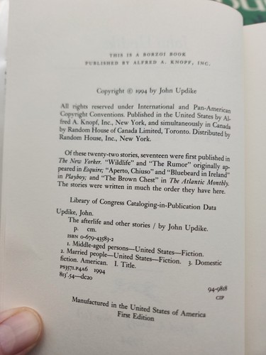 John Updike 7 Book Lot Hardcovers - Picture 20 of 24