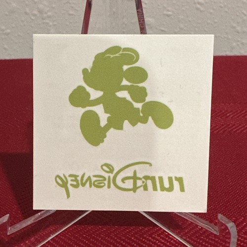 Green 2x2” Inch runDisney MINNIE MOUSE Running TEMPORARY TATTOO *SHIPS FREE - Picture 1 of 2