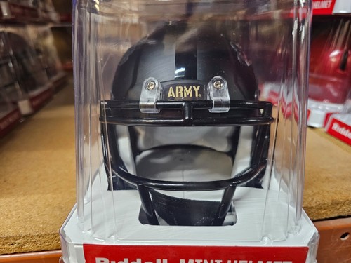 ARMY BLACK KNIGHTS SKULL CROSSB TRIBUTE NCAA Mini Speed Football Helmet RIDDELL - Picture 3 of 6