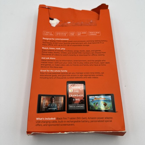 Amazon Fire 7 Tablet 16GB 9th Generation With Alexa 7" Black ~ New Sealed - Picture 5 of 6