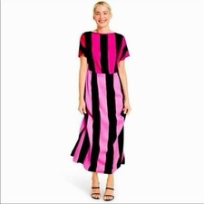 Christopher John Rodger’s For Target Pink Black Striped Maxi Dress Size 0