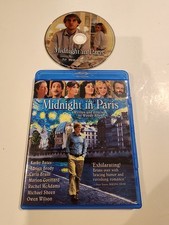 Midnight in Paris Blu-ray + DVD Owen Wilson Rachel McAdams Adrien Brody VG