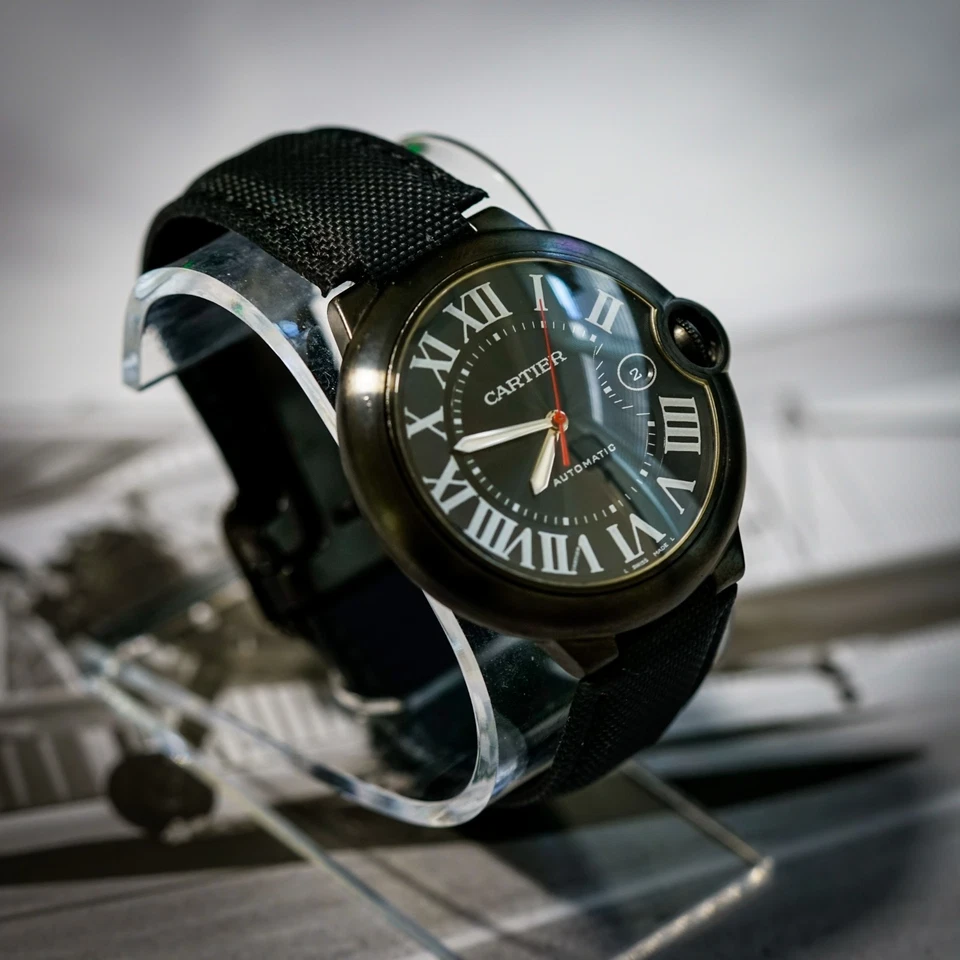 Cartier Ballon Bleu Black Carbon WSBB0015 42mm Full Set Mint Full Black 2016 - Image 4 of 4