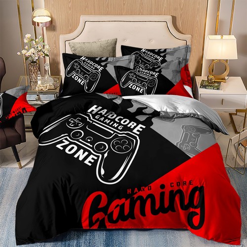 Gamer Game Playstation Duvet Cover Bedding Set Single Double King Pillow Cases - Picture 13 of 170