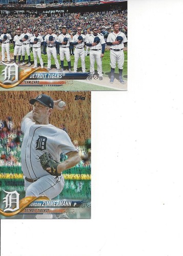 2018 Topps Factory Only Jordan Zimmermann #154/190 Detroit Tigers # 279 - Picture 1 of 1