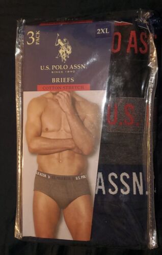 Herren US Polo Assn 3er Pack Slips Baumwolle Stretch Unterwäsche 2XL 44-46 - Bild 3 von 9
