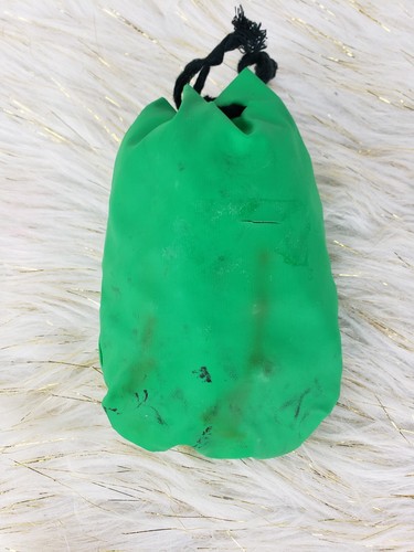 Vintage Tasche mit 75 Katzenaugenmurmeln in original grün Vinyltasche Made in Taiwan - Bild 2 von 10