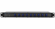 Technical Pro PS9U 1U Rack Mount DJ Pro Audio Power Supply w/ USB Charging Port