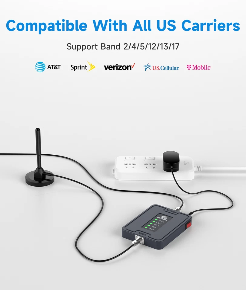 4G 5G Cell Phone Signal Booster 700/850/1700/1900MHz Car RV Truck Amplifier Kit - Image 4 of 4