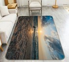 3D Beach Evening Bird NAW37 Game Rug Mat Elegant Photo Carpet Mat Eve 2023