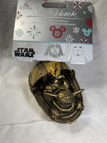 Disney Star Wars 2020 Sketchbook Ornament Mandalorian The Child Baby Yoda Bronze - Picture 5 of 7