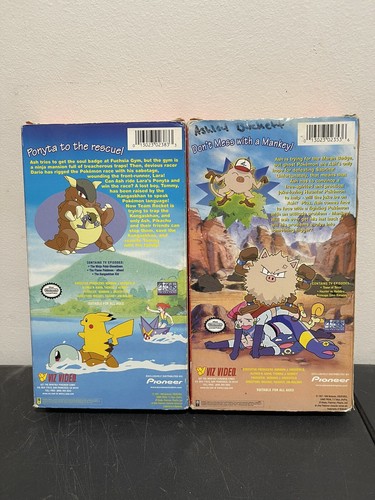 Pokémon VHS Lot The Great Race & Primeape Problems Anime Cartoon Tested! 📼🐣🍍 - Picture 2 of 6