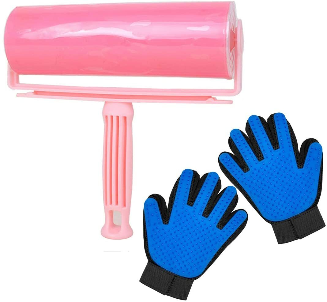 Yolistar Quitapelos y Rodillos Reutilizable + 1 par de Guantes de Masaje...