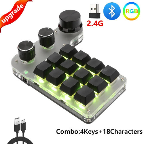 Keyboard Macro 3/6 Key 1 Knob Programming RGB Bluetooth Photoshop Hotswap - 第 34/39 張圖片