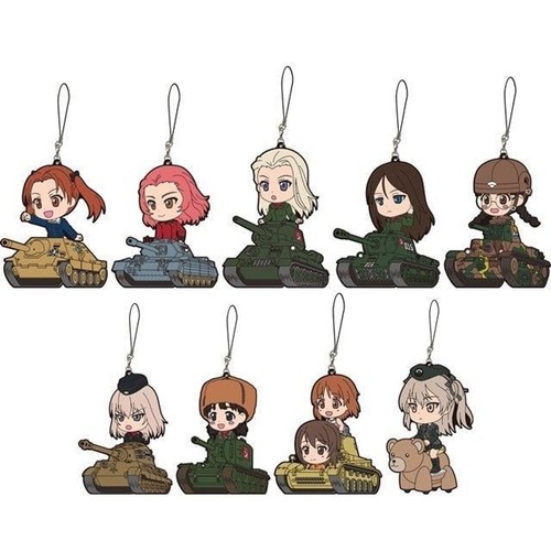 Girls und Panzer der Film Anzu Kadotani Large Rubber Strap Keychain Ichiban Kuji - Picture 4 of 4