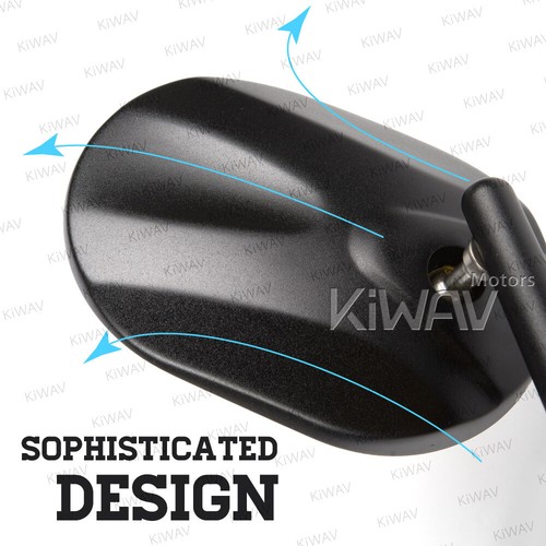 VAWiK Bar End Black Mirrors STARK E-Mark For Triumph Street Cup Street Triple RS - Picture 10 of 12