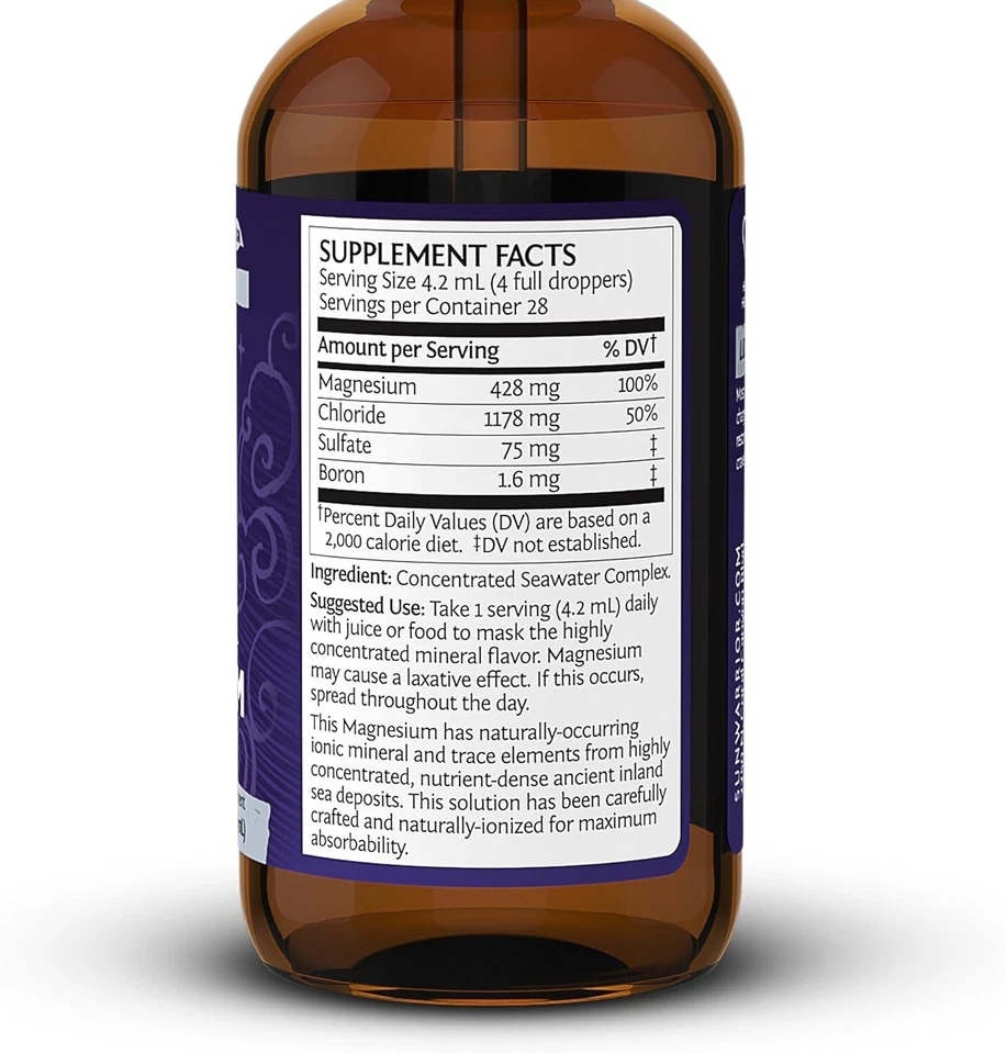 Sunwarrior Magnesium Natural Ionic Liquid Supplement Drink Additive Features - Image 2 of 4
