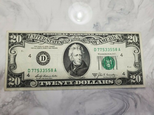 1969 $20.00 Twenty Dollar Bills 4 Notes 1969, A,B,C VERY GOOD CONDITION CRISP - Picture 4 of 7