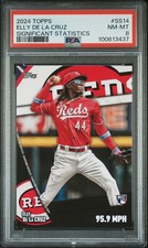 2024 Topps SIGNIFICANT STATISTICS #SS14 Elly De La Cruz Rookie PSA8 Cin Reds