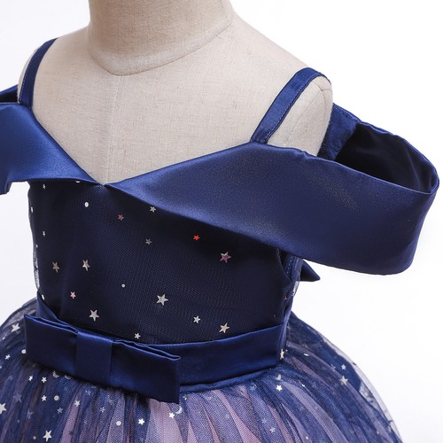 Flower Girls Bridesmaid Dress Baby Kids Party Lace Bow Wedding Dresses Princess - Picture 5 of 31