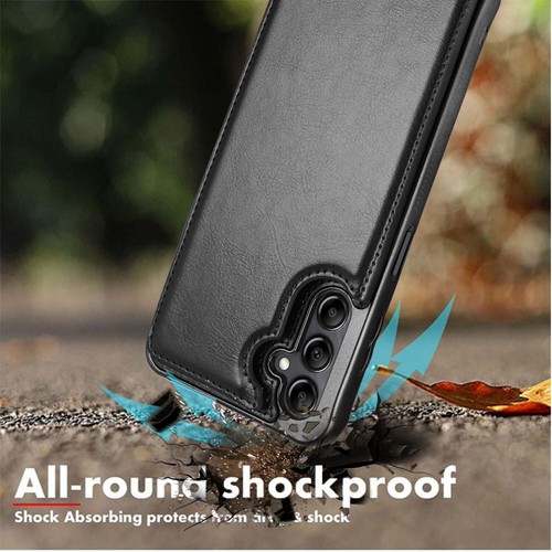 Funda tipo billetera de cuero para teléfono Samsung Galaxy A03S A15 A14 A53 A54 5G - Imagen 18 de 44