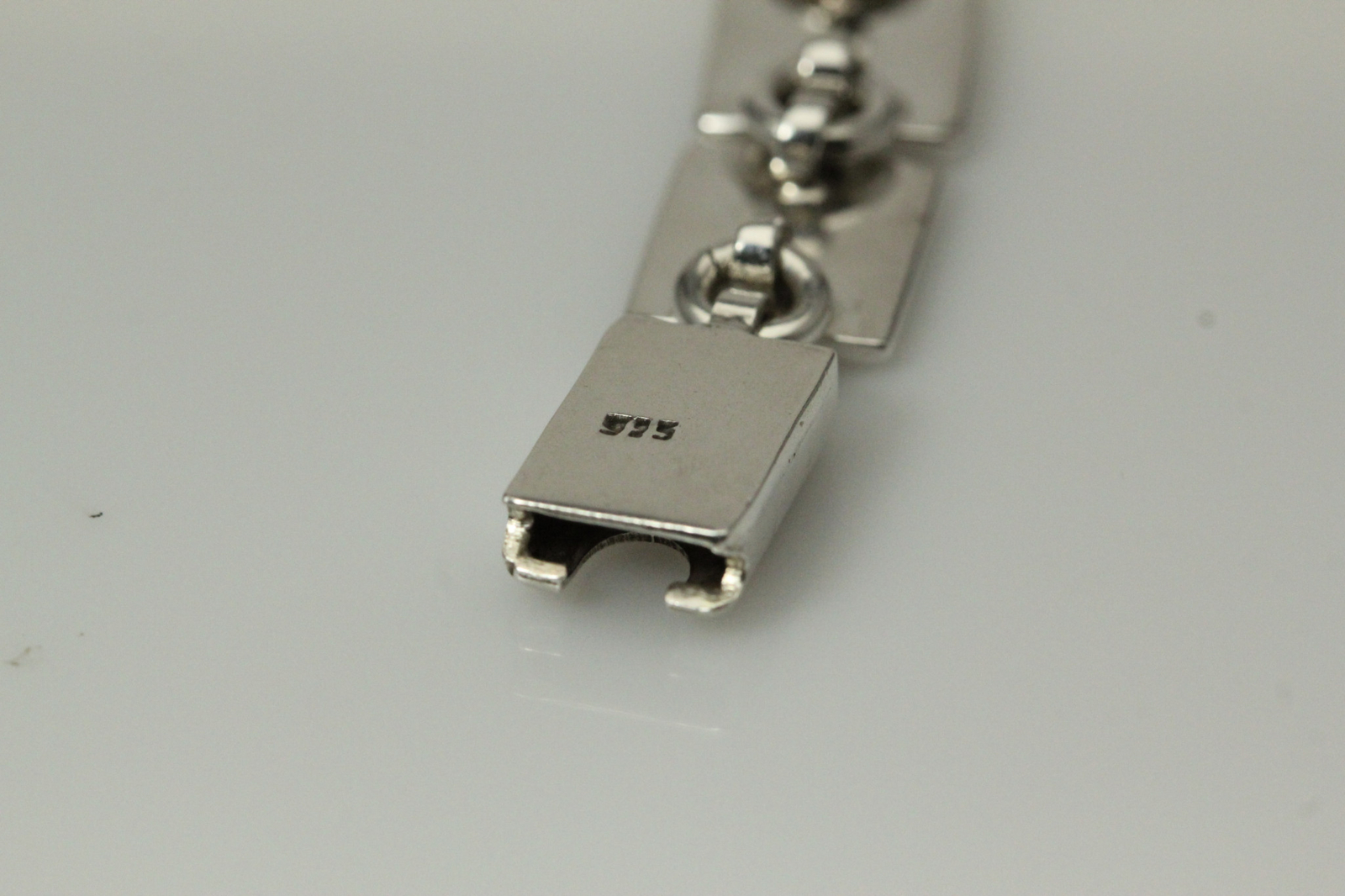 925 Stirling Silver Rectangular Links Engravable … - image 4