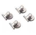 4 PC METAL Strong Magnetic Spring Clips Clamp Set Brand New In Package Magnets