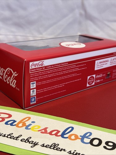 "CLASSIC PICKUPS" GIFT SET OF 3 PCS "COCA COLA" 1/72 DIECAST CARS BY MCC 472100 - Picture 6 of 9