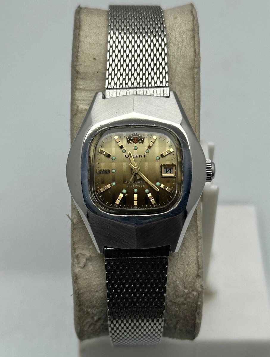 Orient Automatic 21 Jewels Vintage Japan Made Day/Date Women's