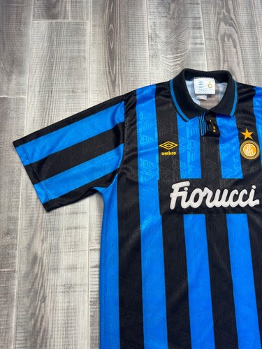 Camiseta de fútbol local Inter de Milán 1992/94 Umbro auténtica para hombre talla XL - Imagen 2 de 17