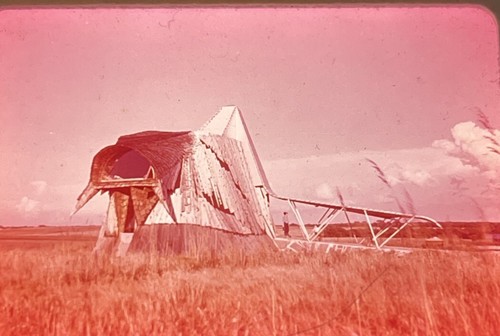 Herb Greene “Prairie chicken House” Oklahoma Architecture 35mm Art Slide - Picture 2 of 3