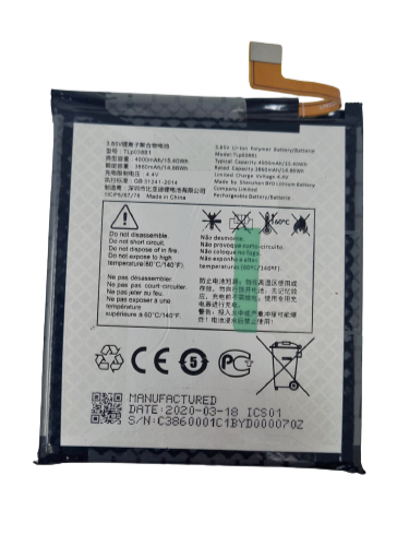 Battery TLp038B1 For Alcatel 3V 2019 5032W Replacement Original 4000mAh 4.4V - 第 1/12 張圖片