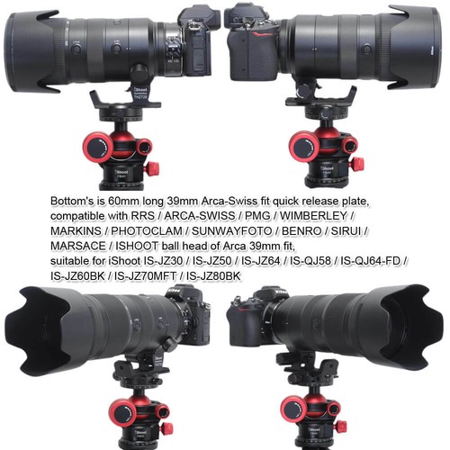 Supporto collare base obiettivo montaggio anello treppiede per Nikon Z 70-200 mm f/2.8 VR S - Foto 7 di 11