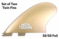 PACIFIC VIBRATIONS Fcs2 FcsII SURFBOARD Channel Islands Keel TWIN FINS Clear