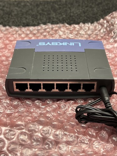 Used 10/100 5-Port EtherFast Workgroup Switch Cisco Linksys EZXS55W & Ac Power - Picture 7 of 7