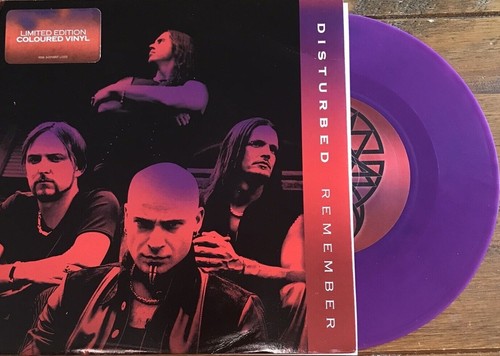 DISTURBED Remember / Remember (LIVE) 7" PURPLE Vinyl NEW UK UPC # 054391668370 - Picture 3 of 3
