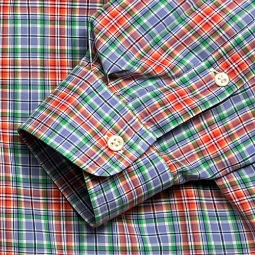 Ralph Lauren Hemd Herren Large Custom Fit Small kariert langarm grün Pony - Bild 5 von 10