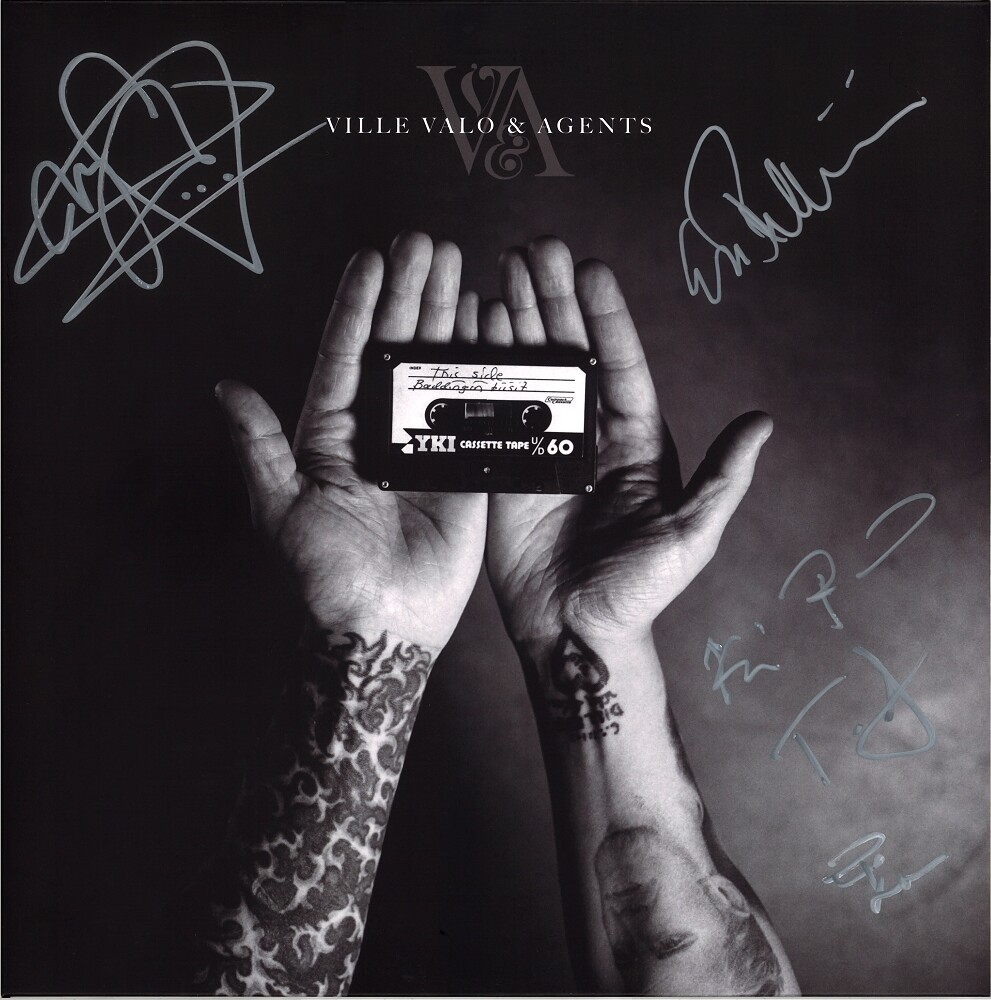 VILLE VALO & AGENTS Vinyl LP FULLY SIGNED - Love Metal HIM 1