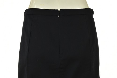 Damenrock Größe 4 Zierlich Marineblau Bleistift Knielang Baumwolle zur Arbeit tragen - Bild 3 von 5