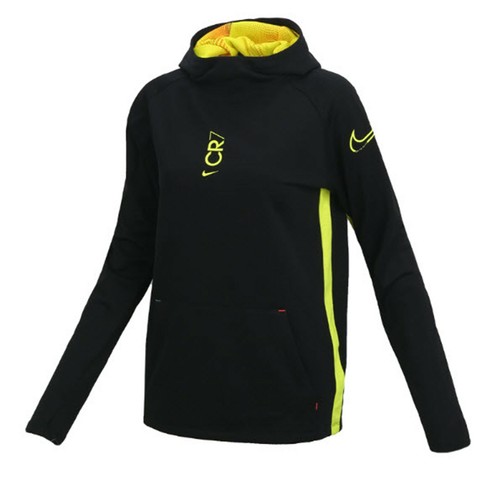 Nike Youth CR7 Dri-Fit L/S Tee Soccer Black Ronaldo Casual Kid Shirts CD1119-010 - Picture 2 of 10
