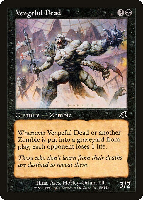 Vengeful Dead 1x FOIL MtG FOIL Scourge SP/NM