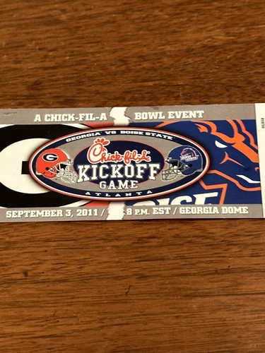 Georgia Bulldogs 2011 Chick-fil-A kickoff game ticket - Picture 2 of 8