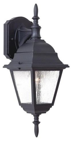 MINKA LAVERY BAY HILL  #9067-66 FLAT BLACK CAST ALUMINUM EXTERIOR WALL MOUNT - Picture 12 of 12