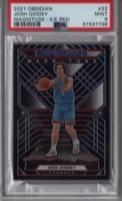 2021-22 Panini Obsidian Josh Giddey RC Magnitude Electric Etch Red /5 #22 PSA 9