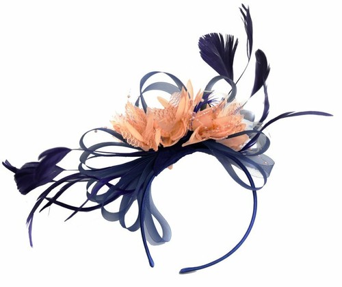 Customised Feather Hair Fascinator on Headband Wedding Royal Ascot Races Bespoke - Picture 69 of 102