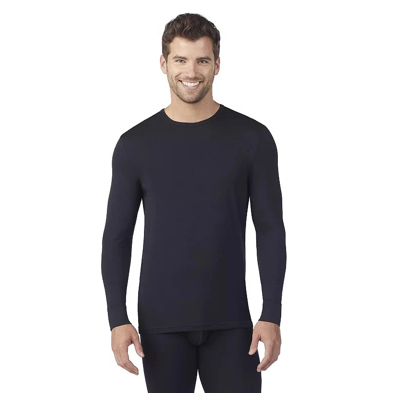 Cuddl Duds T-shirt Men's M Black Lightweight ModalCore Performance Base Layer