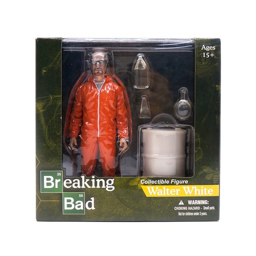 Breaking Bad 15cm Figure Walter White In Vamonos Blue Suit/Orange Hazmat Suit - Picture 5 of 26